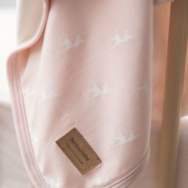 Jersey Swaddle- Pink Deer - Image 2