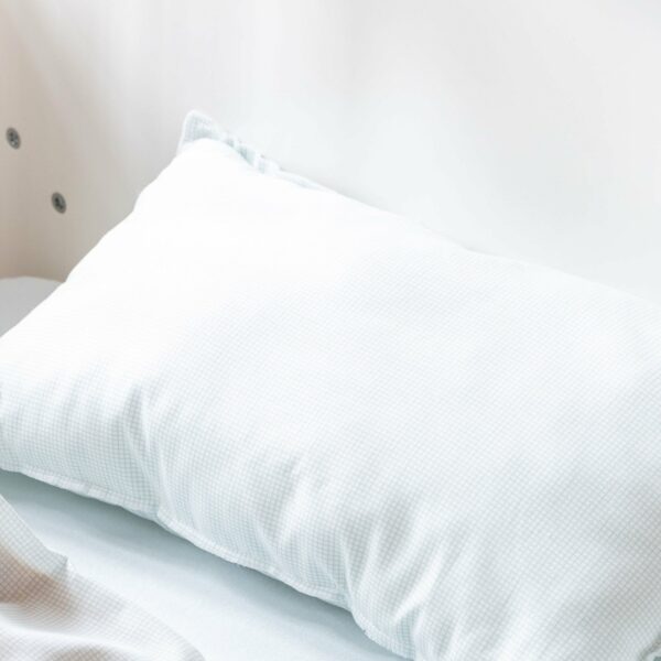 Cot Duvet Cover Set- Blue Squares - Image 2